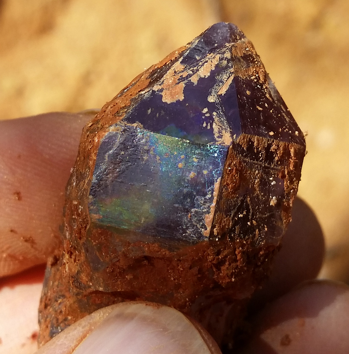 Documenting a find of Amethyst crystals in Ogelthorpe County, GA