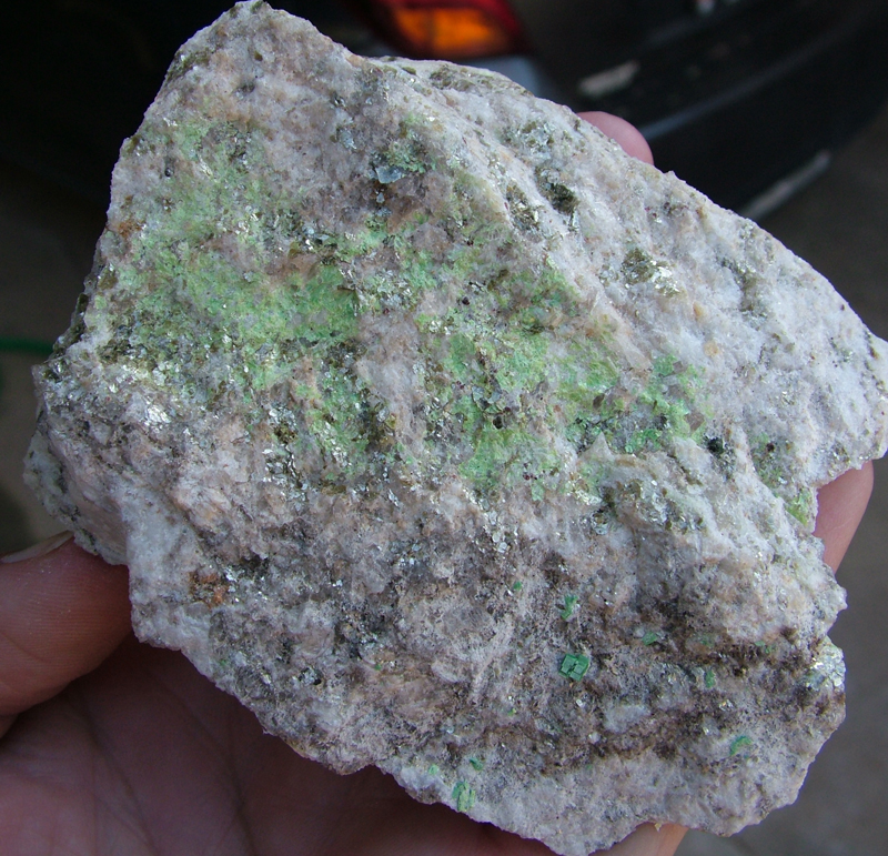 Spruce Pine Torbernite Crystal Specimens North Carolina