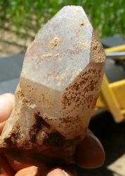 amethyst crystal at the machine dig